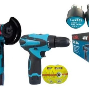 Set mini, Amoladora angular 3" inalámbrica 20v +taladro percutor y atornillador inalámbrico 20v